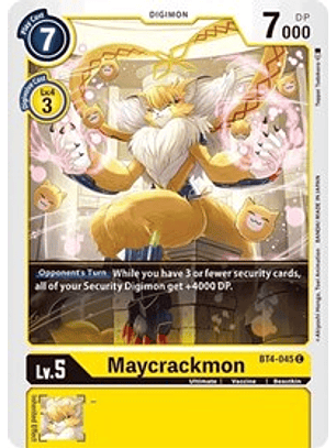 BT4-045 C Maycrackmon Digimon 