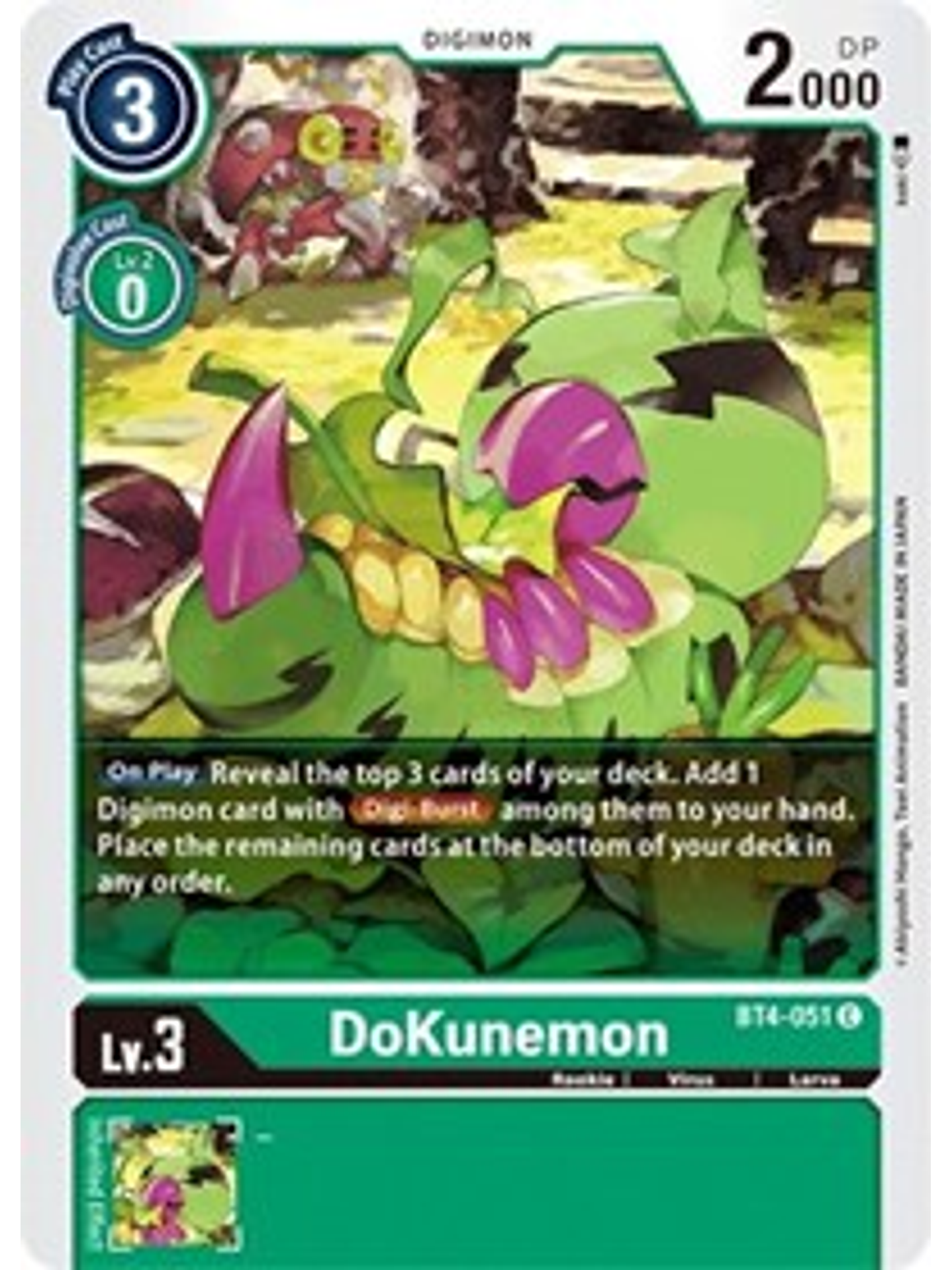 BT4-051 C DoKunemon Digimon  1