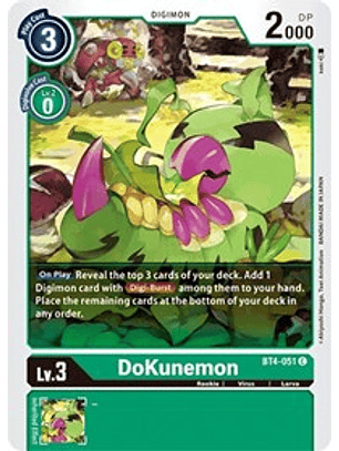BT4-051 C DoKunemon Digimon 