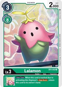 BT4-052 U Lalamon Digimon 