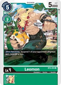 BT4-055 C Leomon Digimon 