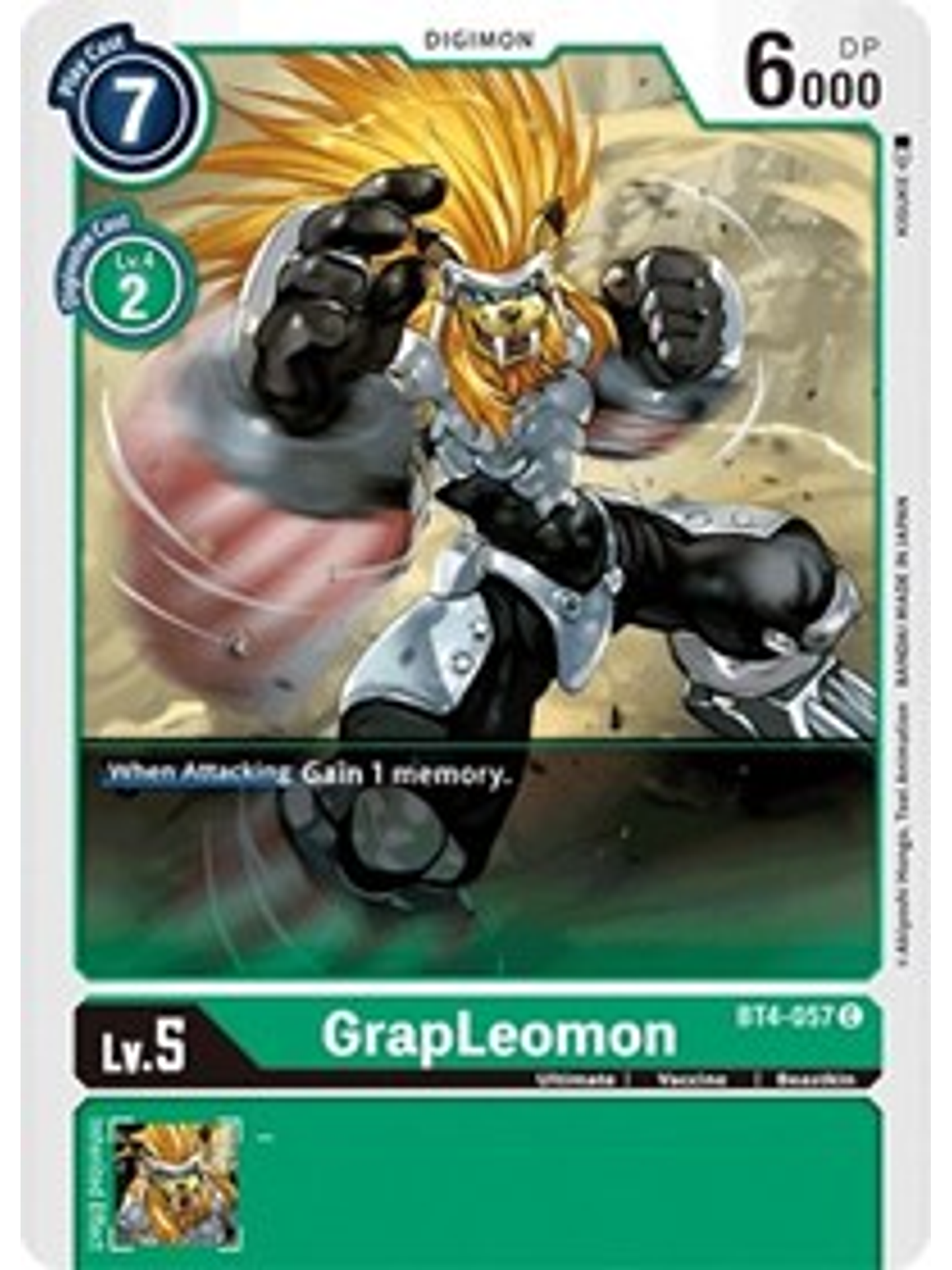 BT4-057 C GrapLeomon Digimon  1