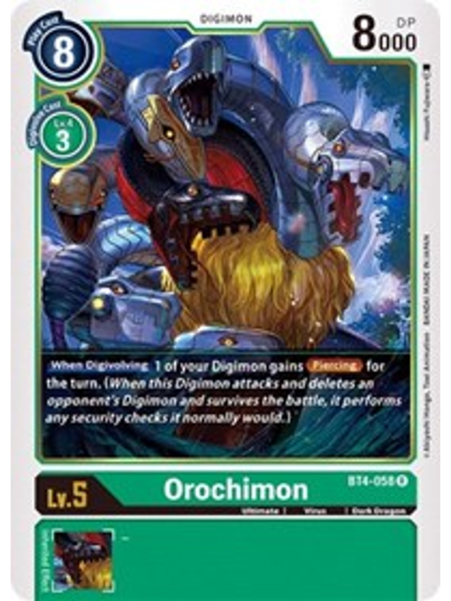BT4-058 R Orochimon Digimon  1