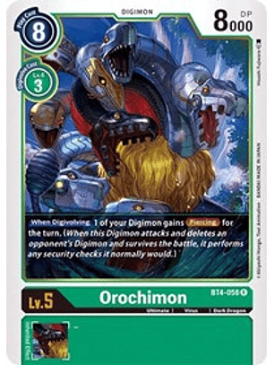 BT4-058 R Orochimon Digimon 