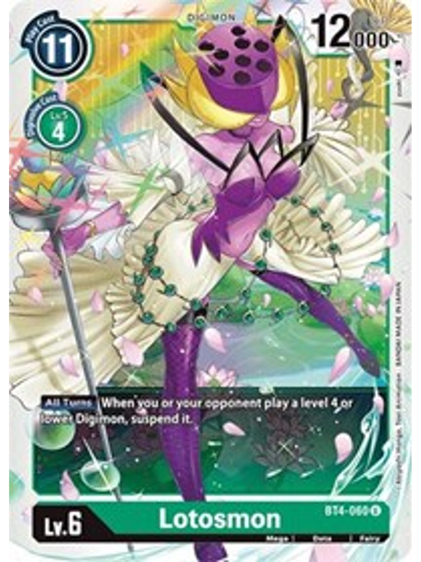 BT4-060 U Lotosmon Digimon  1