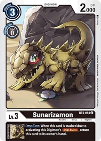 BT4-064 U Sunarizamon Digimon 
