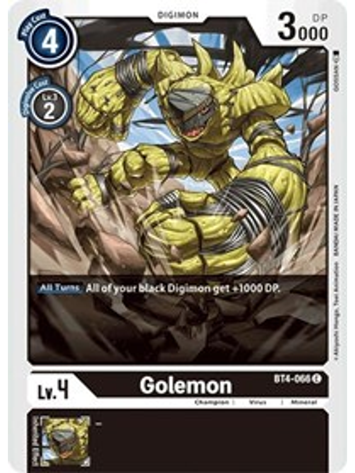 BT4-066 C Golemon Digimon  1
