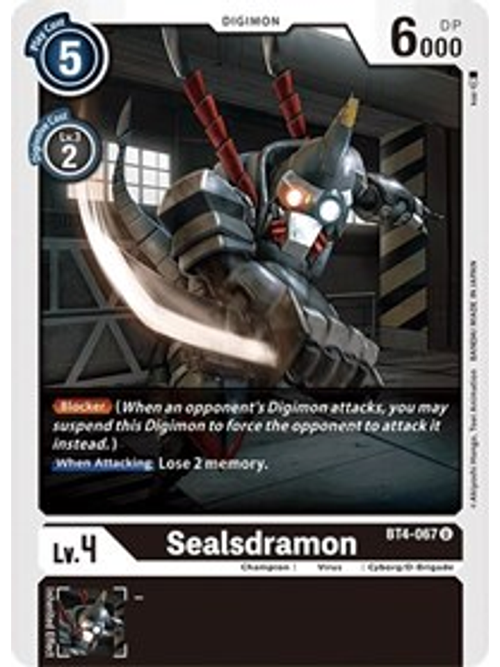 BT4-067 U Sealsdramon Digimon  1