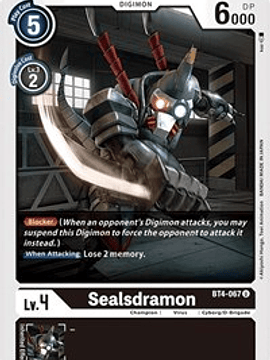 BT4-067 U Sealsdramon Digimon 