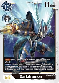 BT4-074 R Darkdramon Digimon 
