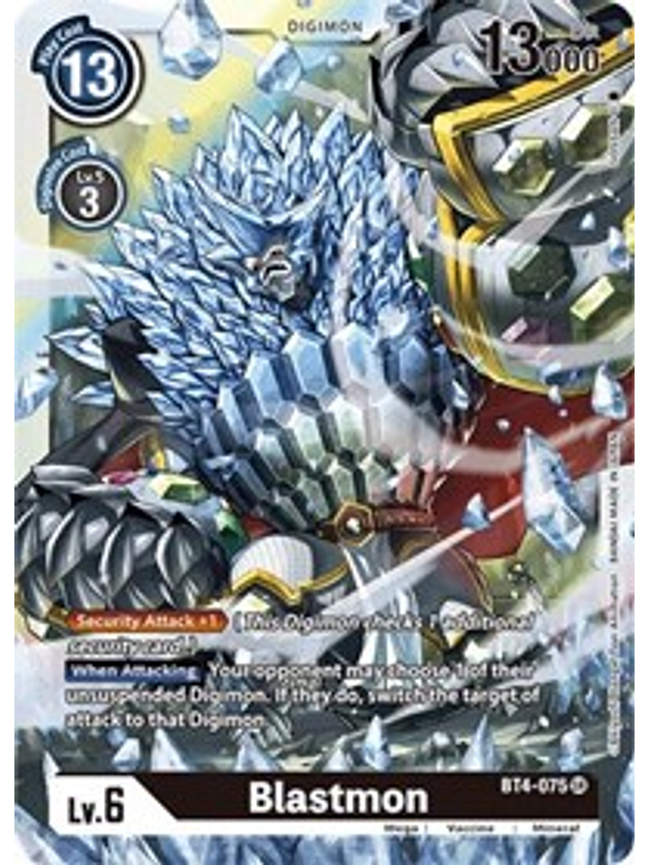 BT4-075 SR Blastmon Digimon  1