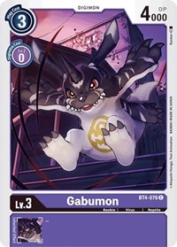 BT4-076 C Gabumon Digimon 