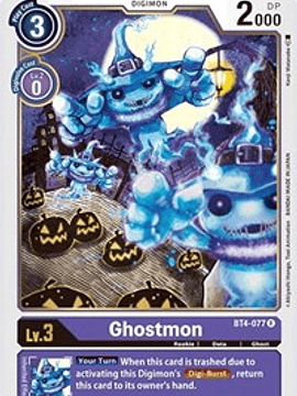 BT4-077 R Ghostmon Digimon 
