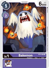 BT4-080 U Bakemon Digimon 