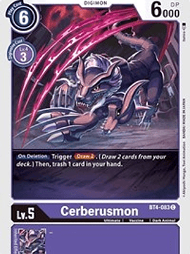 BT4-083 C Cerberusmon Digimon 