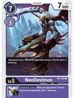 BT4-084 C NeoDevimon Digimon 