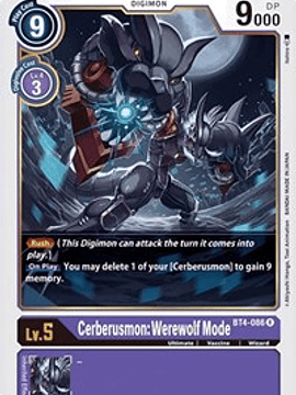 BT4-086 R Cerberusmon: Werewolf Mode Digimon 