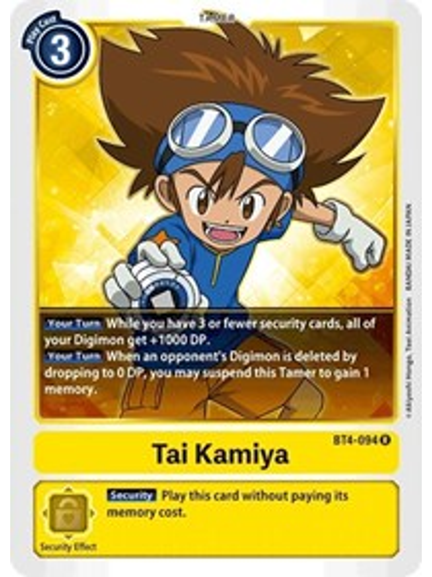 BT4-094 R Tai Kamiya Tamer  1