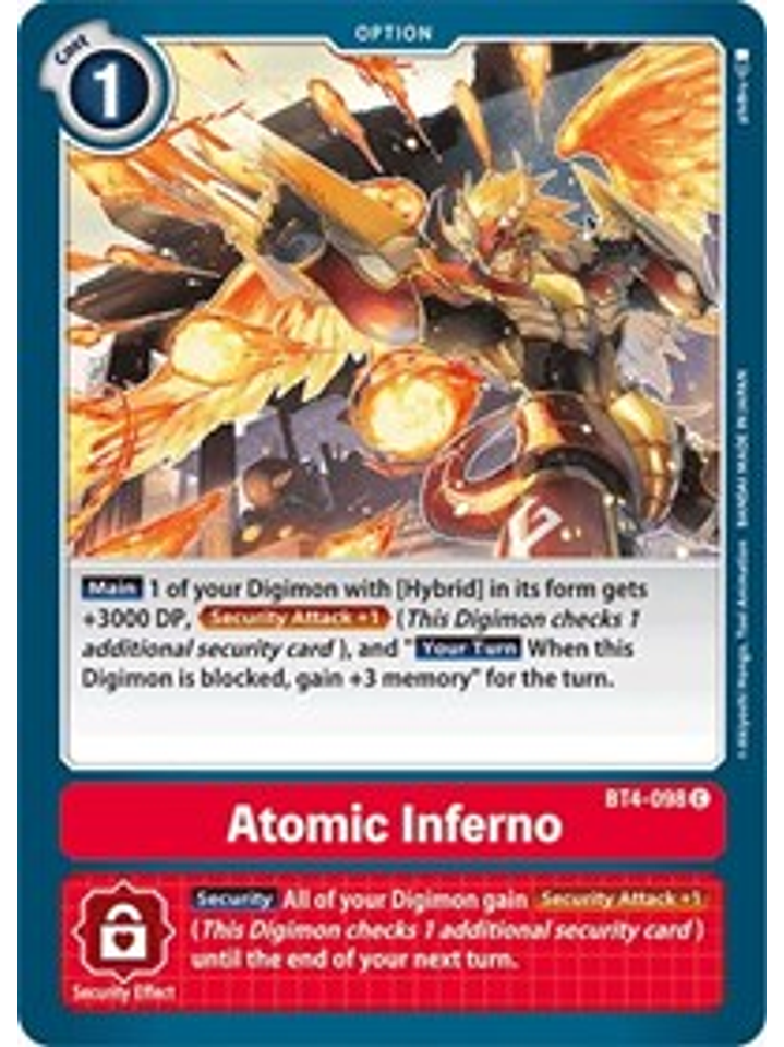 BT4-098 C Atomic Inferno Option  1