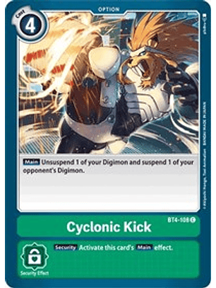 BT4-108 C Cyclonic Kick Option 