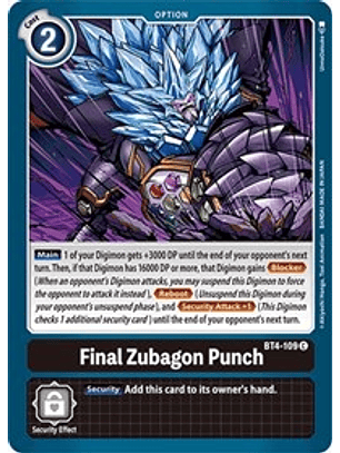 BT4-109 C Final Zubagon Punch Option 