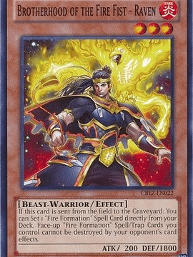 Brotherhood of the Fire Fist - Raven - CBLZ-EN022 - Common Unlimited