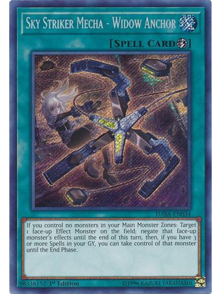 Sky Striker Mecha - Widow Anchor - DASA-EN034 - Secret Rare 1st Edition 1
