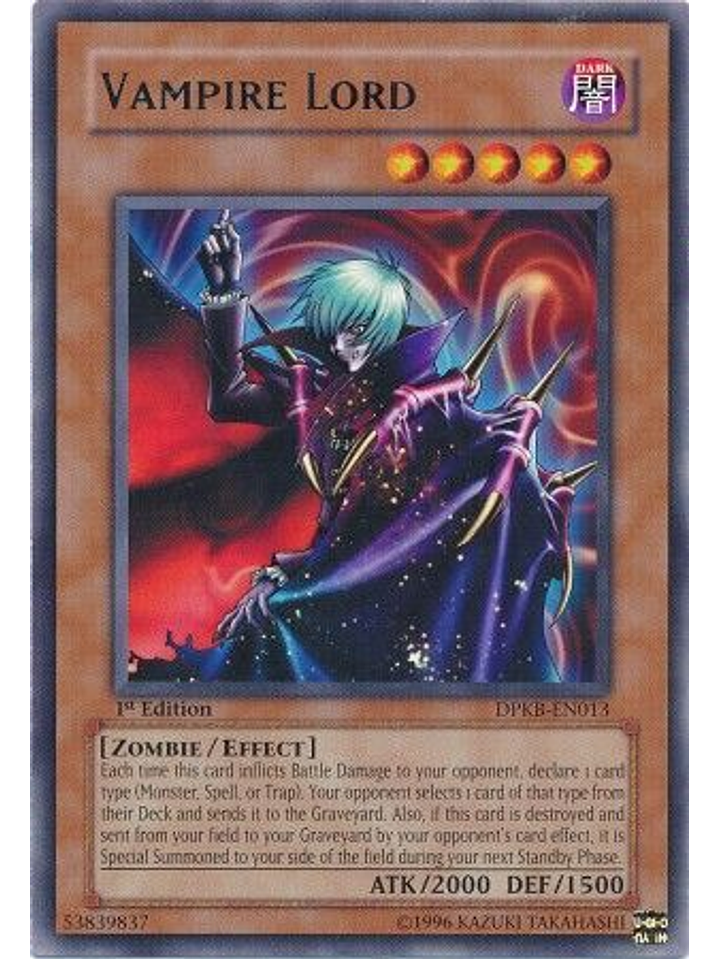Vampire Lord - DPKB-EN013 - Rare 1st Edition 1