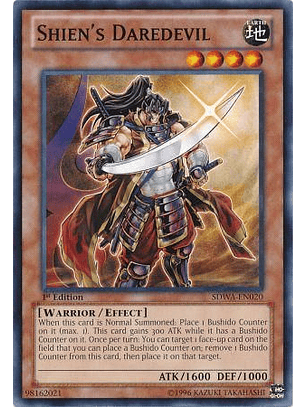 Shien's Daredevil - SDWA-EN020 - Common 1st Edition