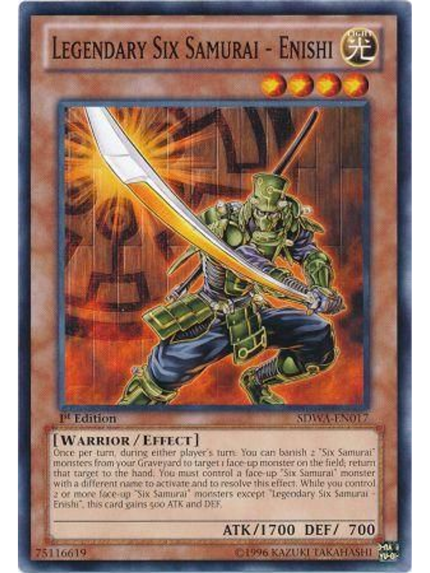 Legendary Six Samurai - Enishi - SDWA-EN017 - Common 1st Edition 1