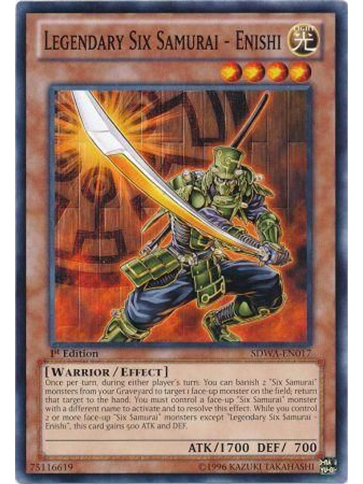 Legendary Six Samurai - Enishi - SDWA-EN017 - Common 1st Edition 1