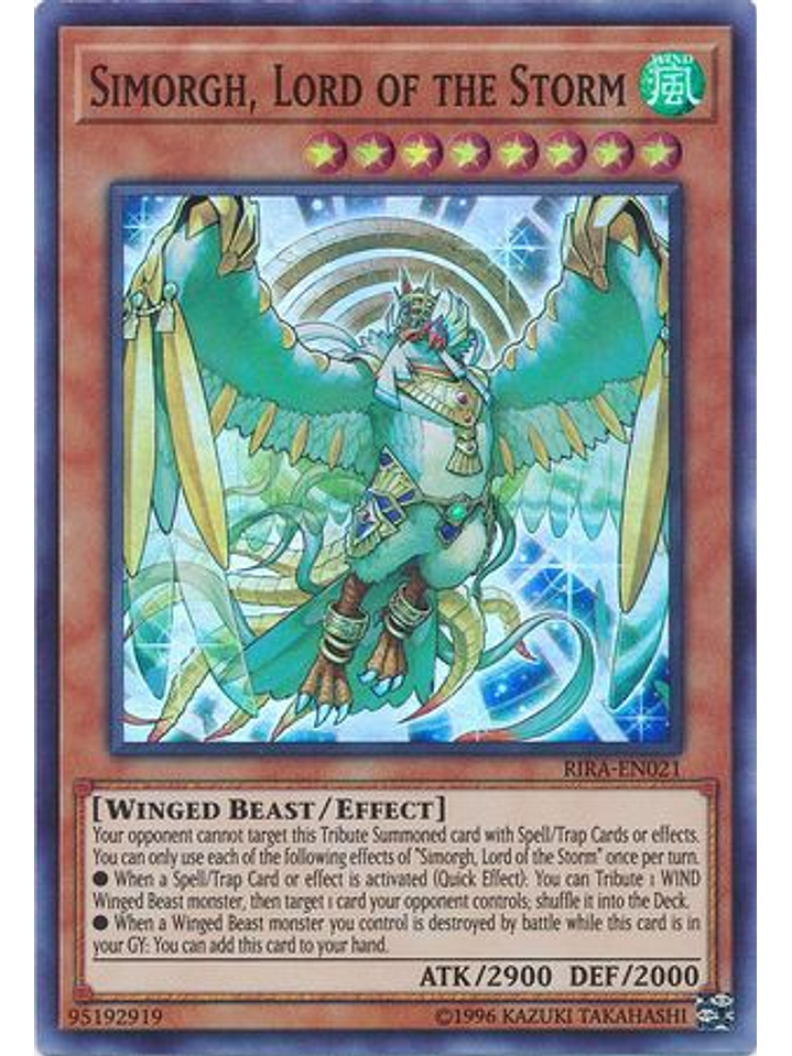 Simorgh, Lord of the Storm - RIRA-EN021 - Super Rare Unlimited 1