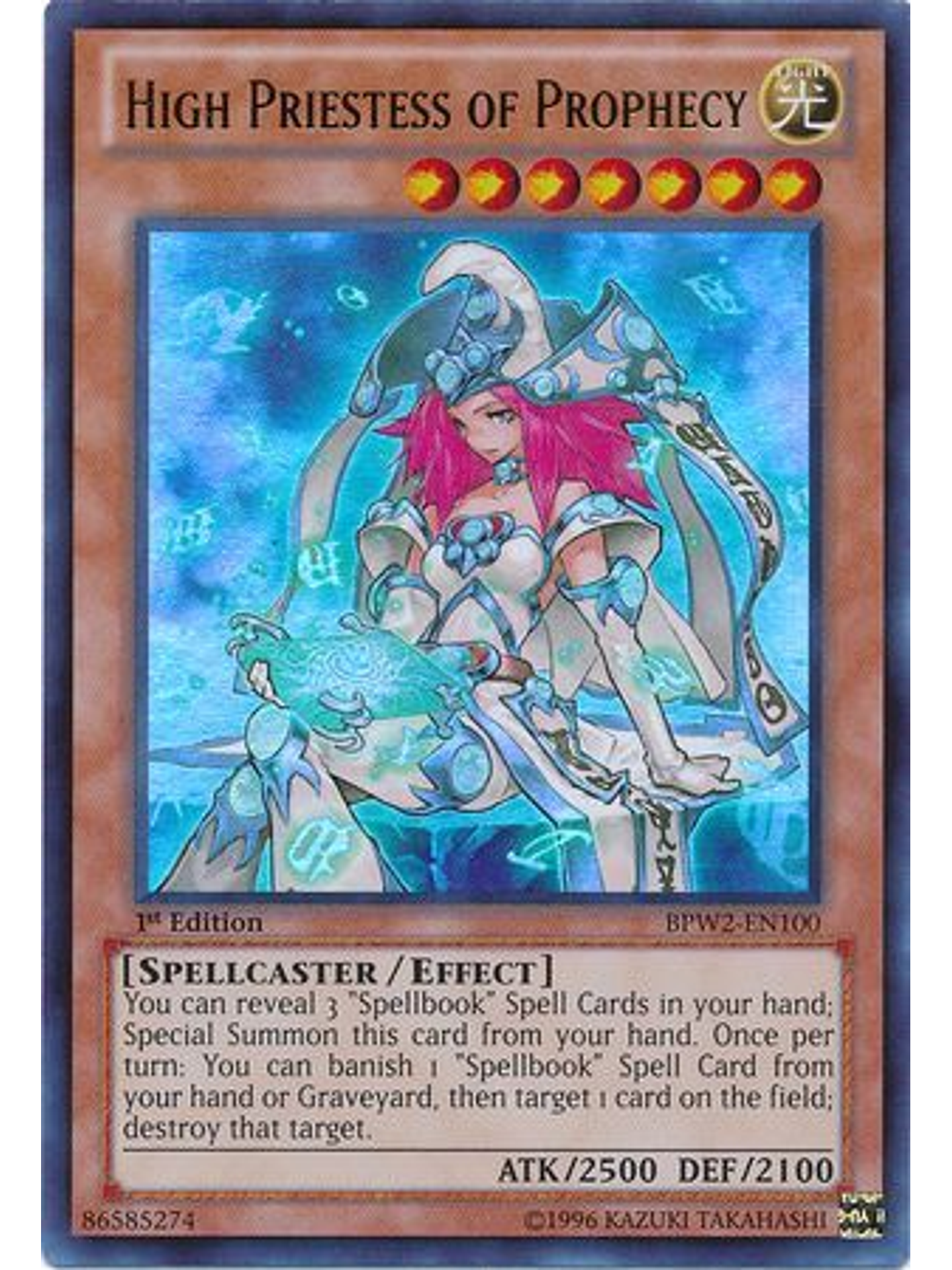 High Priestess of Prophecy - BPW2-EN100 - Ultra Rare 1st Edition 1