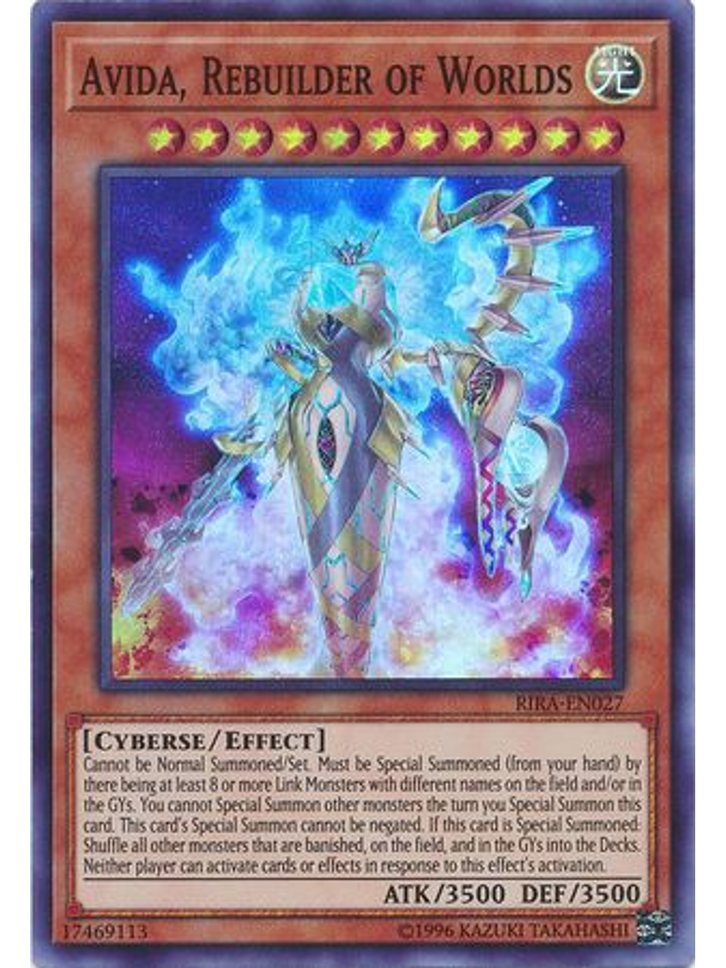 Avida, Rebuilder of Worlds - RIRA-EN027 - Super Rare Unlimited 1
