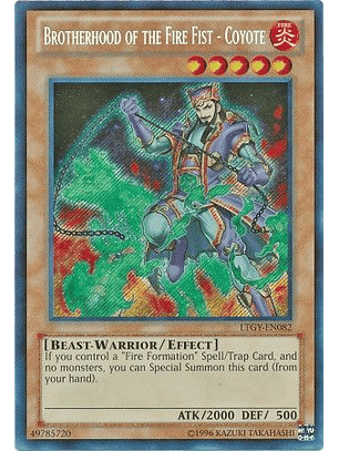 Brotherhood of the Fire Fist - Coyote - LTGY-EN082 - Secret Rare Unlimited