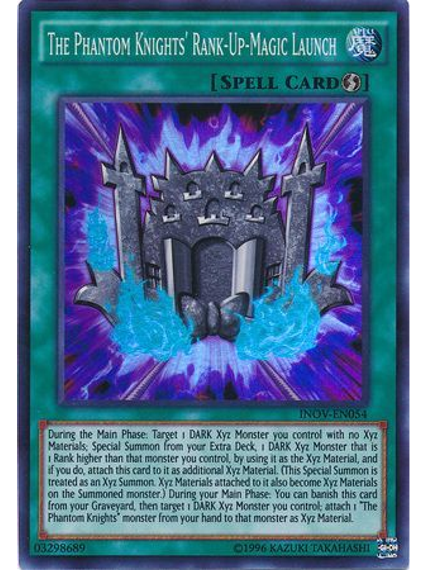 The Phantom Knights' Rank-Up-Magic Launch - INOV-EN054 - Super Rare Unlimited 1