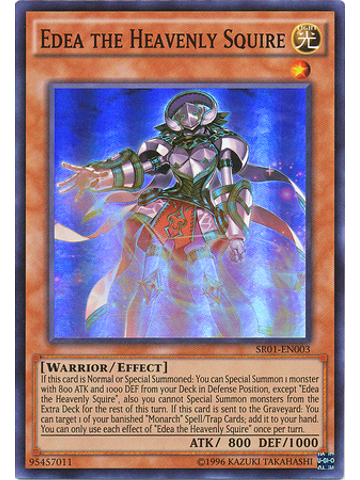 Edea the Heavenly Squire - SR01-EN003 - Super Rare Unlimited 1