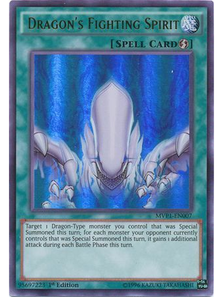 Dragon's Fighting Spirit - MVP1-EN007 - Ultra Rare 1st Edition 1