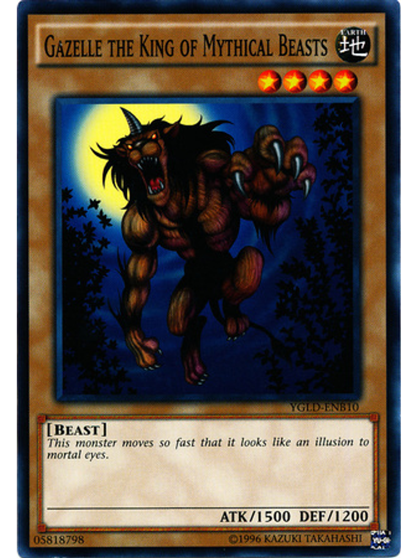 Gazelle the King of Mythical Beasts - YGLD-ENB10 - Common Unlimited 1