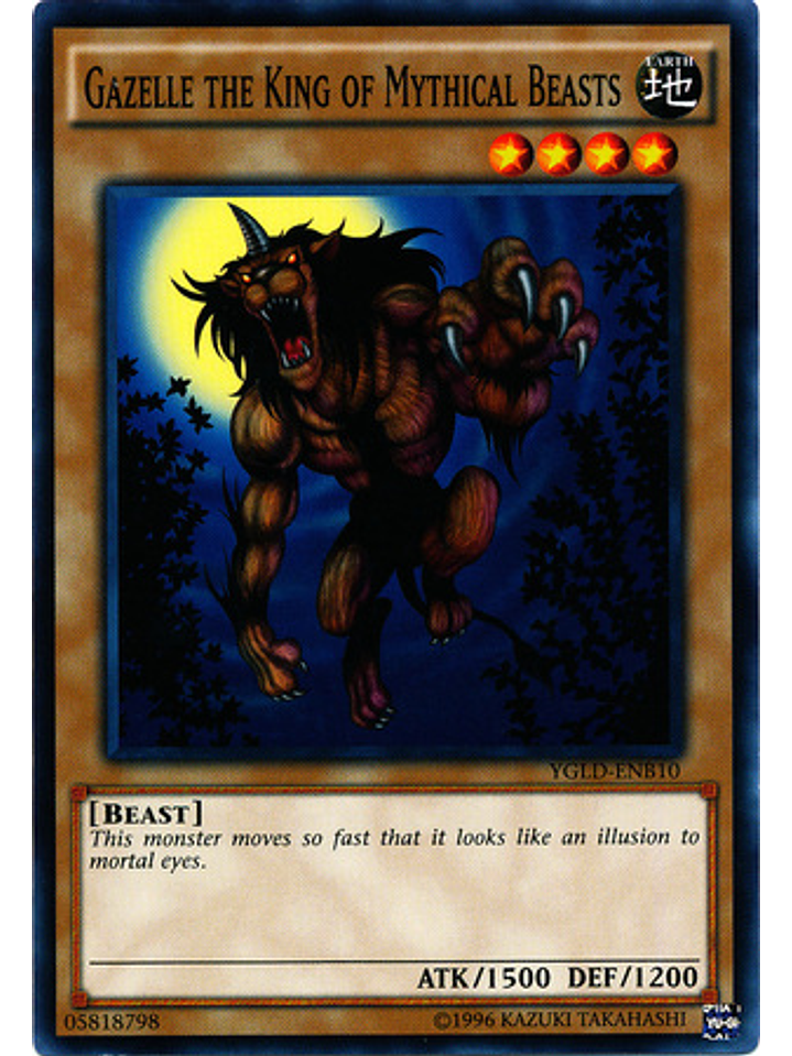 Gazelle the King of Mythical Beasts - YGLD-ENB10 - Common Unlimited 1