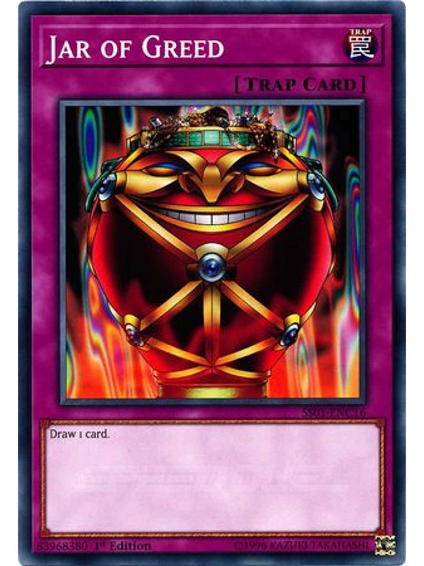 Jar of Greed - SS01-ENC16 - Common 1st Edition 1