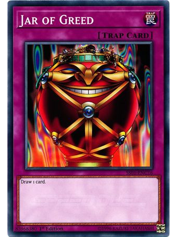 Jar of Greed - SS01-ENC16 - Common 1st Edition 1