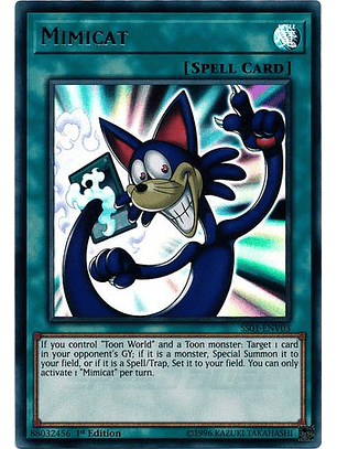 Mimicat - SS01-ENV03 - Ultra Rare 1st Edition