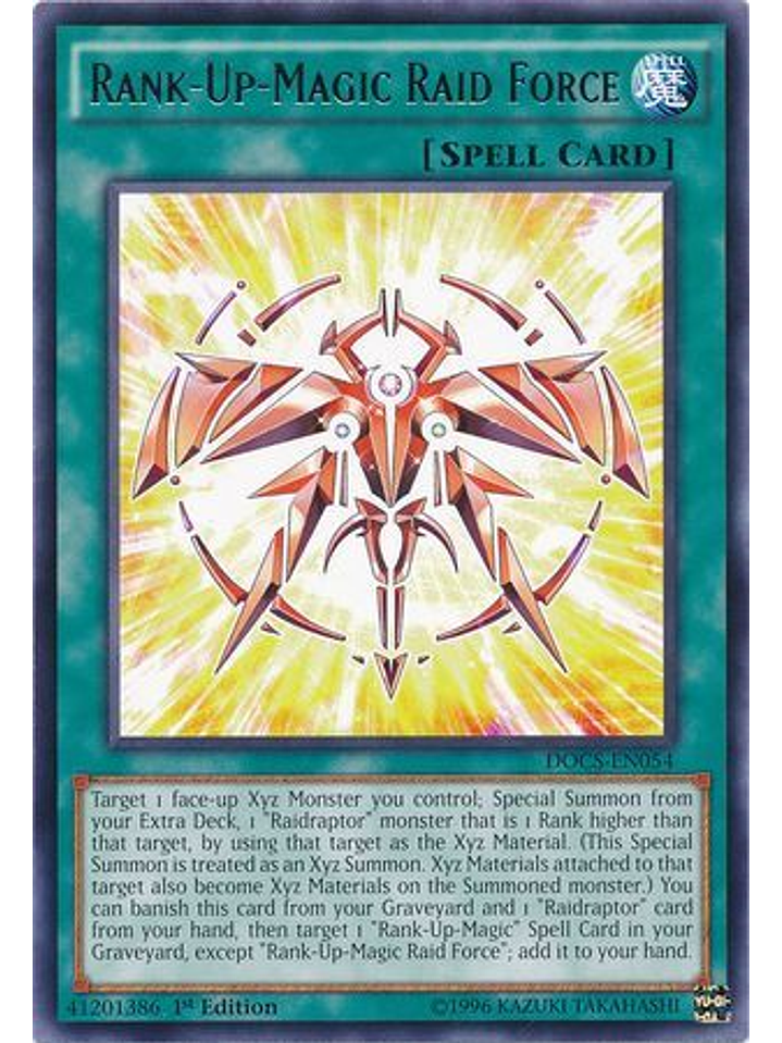 Rank-Up-Magic Raid Force - DOCS-EN054 - Rare 1st Edition 1