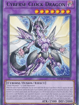 Cyberse Clock Dragon - MP19-EN180 - Rare Unlimited