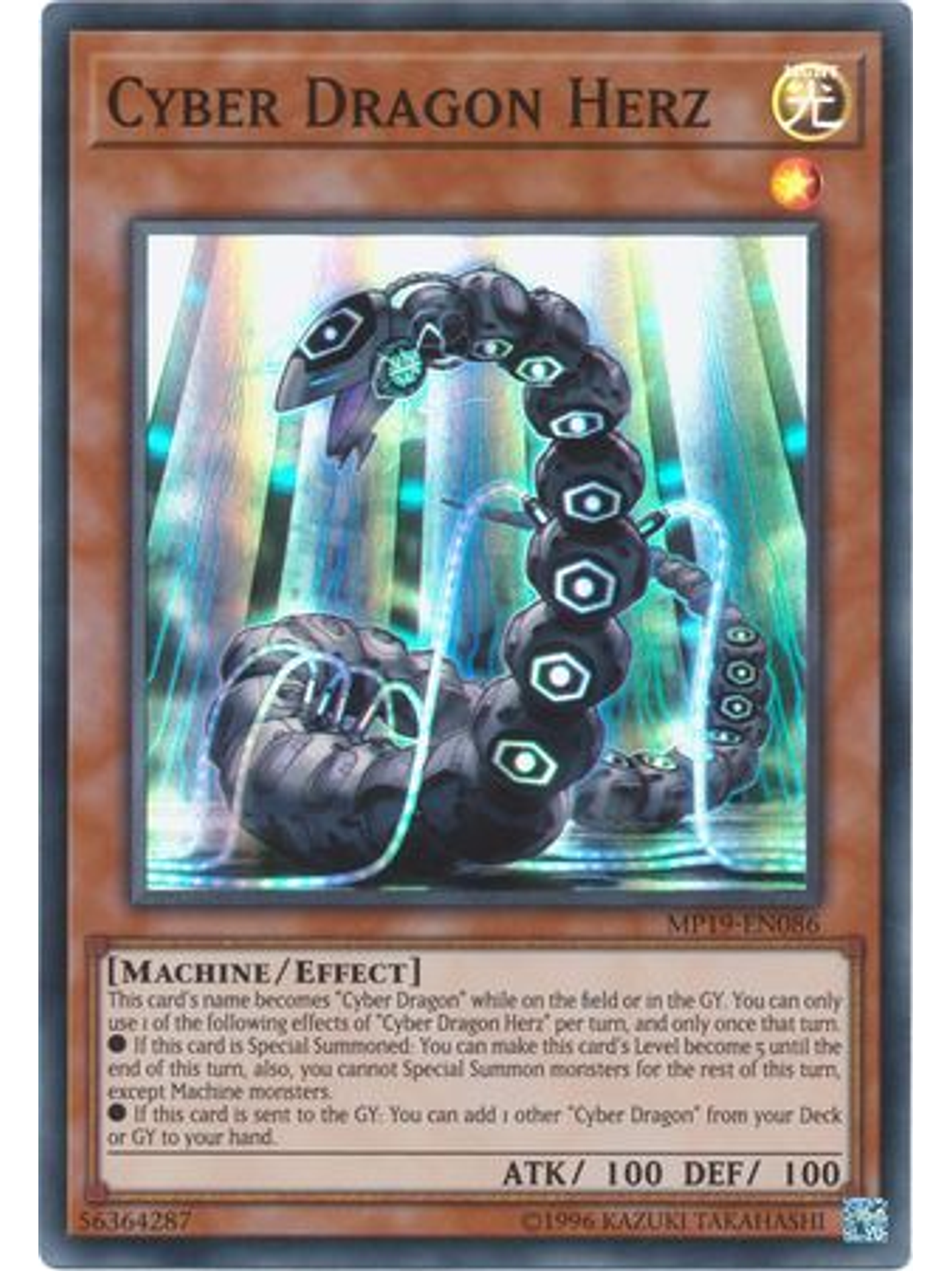 Cyber Dragon Herz - MP19-EN086 - Super Rare Unlimited 1