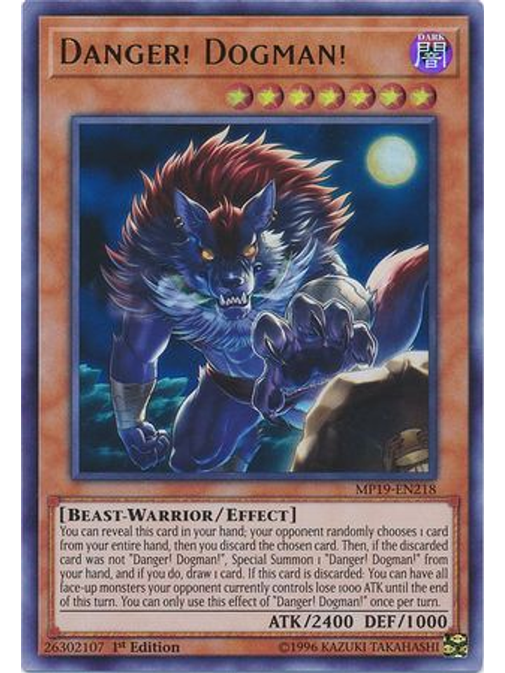 Danger! Dogman! - MP19-EN218 - Ultra Rare Unlimited 1
