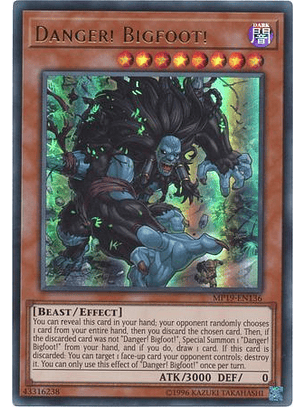 Danger! Bigfoot! - MP19-EN136 - Ultra Rare Unlimited