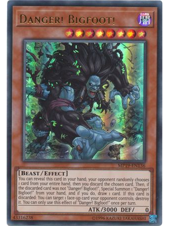 Danger! Bigfoot! - MP19-EN136 - Ultra Rare Unlimited 1