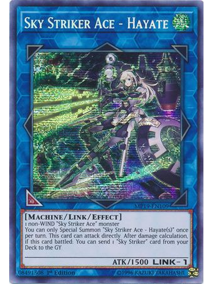 Sky Striker Ace - Hayate - MP19-EN109 - Prismatic Secret Rare Unlimited 1